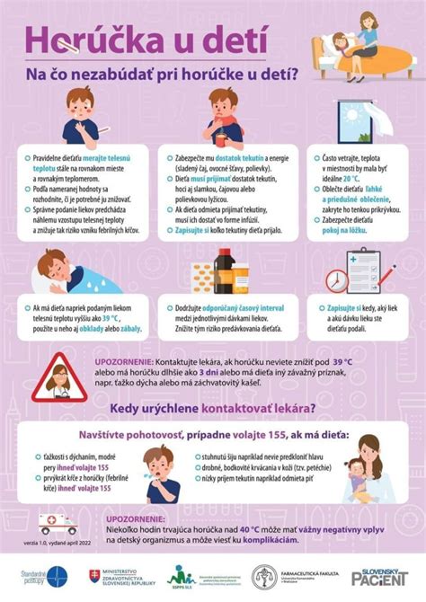infografika: kedy navštíviť lekára pri horúčke