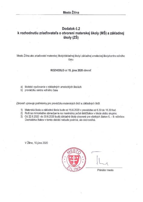 Rozhodnutie o prijatí do školy