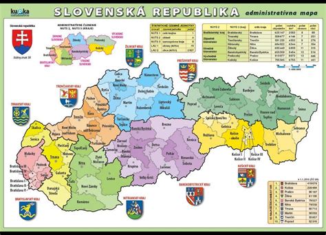 Mapa Slovenska s vyznačenými školami