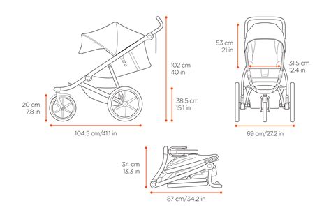 Rozmery a hmotnosti kočíka Tako Captiva