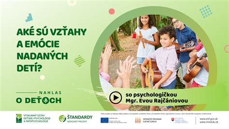 Emočná citlivosť nadaných detí