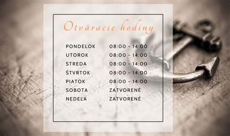 Kontaktné údaje a ordinačné hodiny