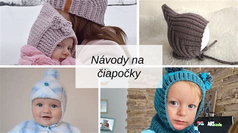 Háčkované a pletené čiapky pre bábätká