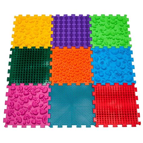 ortopedické puzzle podložky pre rozvoj chodidiel