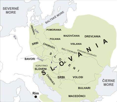 mapa Solúna a Byzantskej ríše v 9. storočí