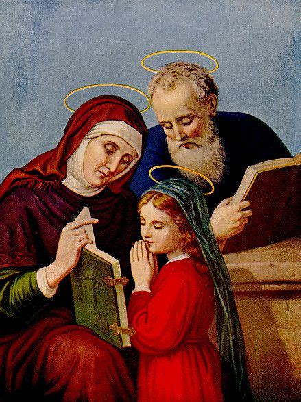 St. Anne and St. Joachim praying for a child