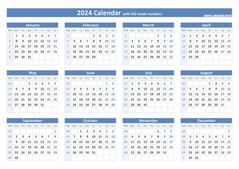 Calendar week numbering ISO 8601 explanation