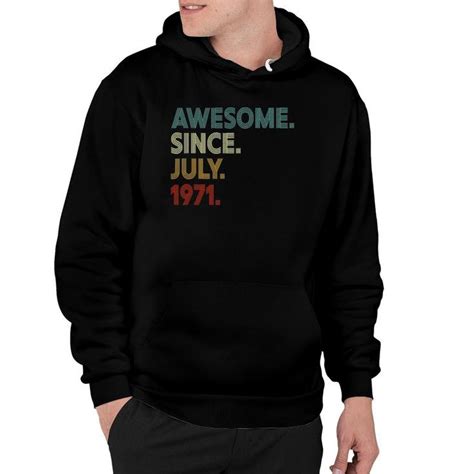 Men's hoodie with a July birthday design