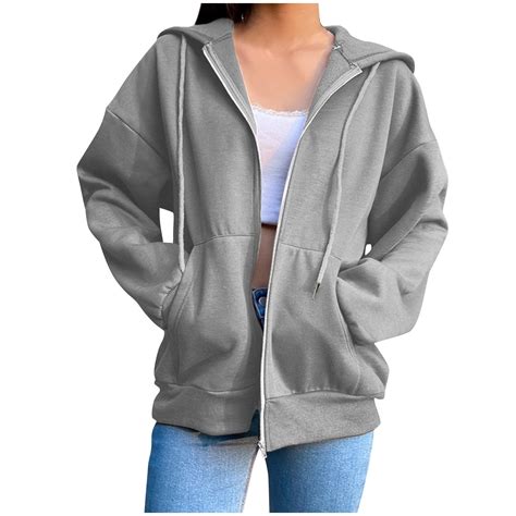 Women's zippered hoodie in a stylish color