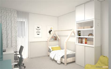 Detská izba s bielym nábytkom a pastelovými doplnkami