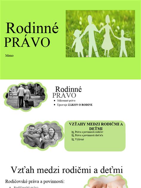 Výživné a rodinné právo