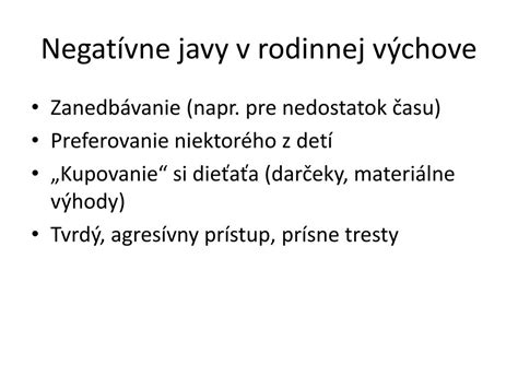 Zmeny v rodinnej dynamike