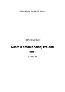 Schéma emocionálnej zrelosti