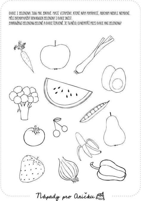Deti kreslia ovocie a zeleninu