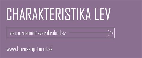 Charakteristika Leva
