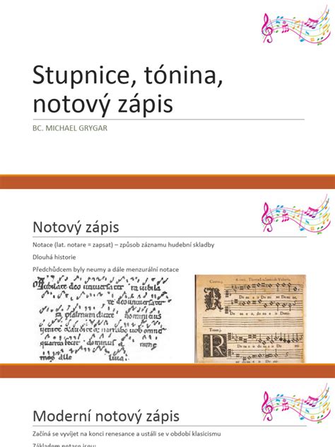 Notový zápis s akordmi
