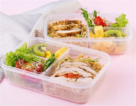 Nádoby na krabičkovanie s pripraveným jedlom