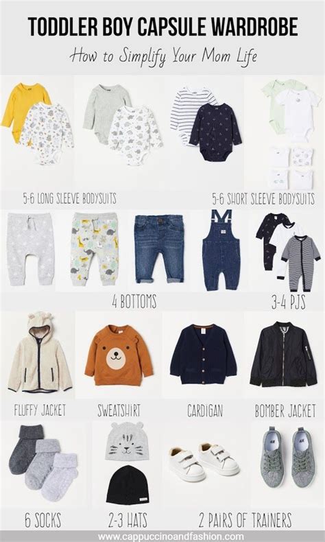 baby boy wardrobe essentials infographic