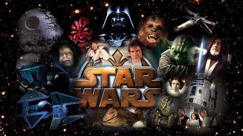 Star Wars characters collage