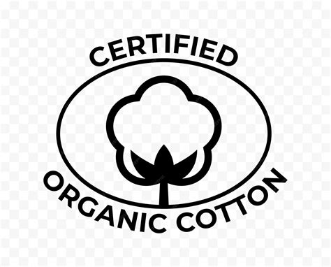 Certified organic cotton label