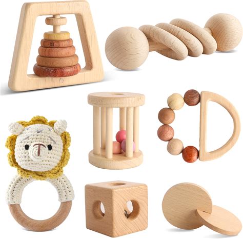 Eco-friendly wooden baby toys and accessories