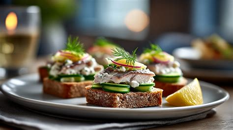 Dánske smørrebrød s rôznymi príchuťami