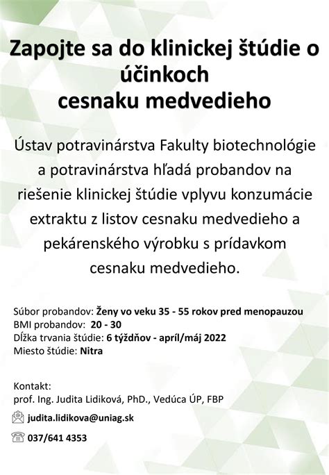 Schéma priebehu klinickej štúdie
