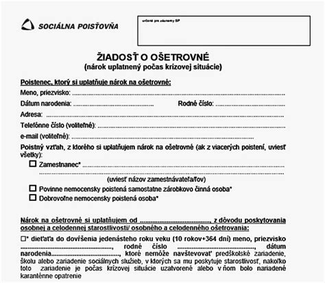 Graf o nárokoch na ošetrovné a podmienky