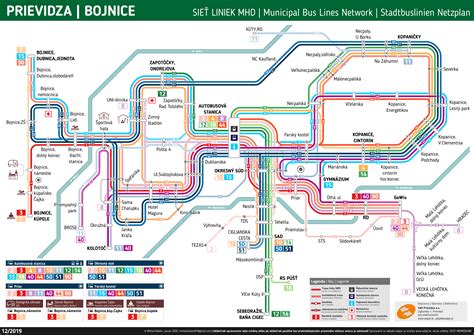 Mapa trás MHD Prievidza a Bojnice