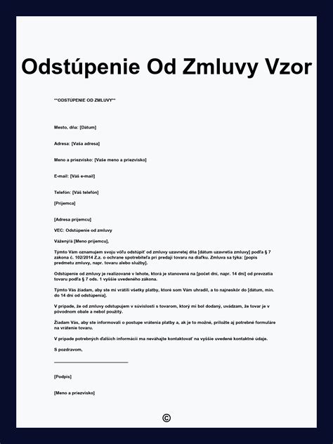Ikona pre odstúpenie od zmluvy