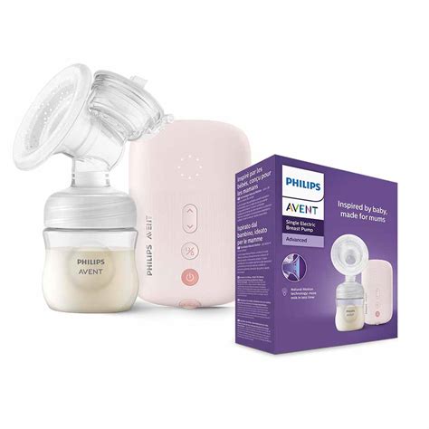 Woman using Philips Avent electric breast pump