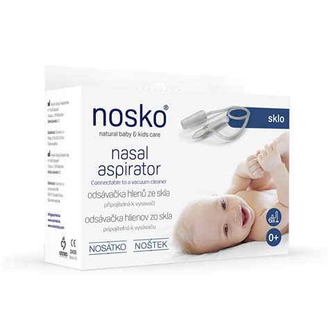 Schéma znázorňujúca bezpečné priloženie nástavca k nosovej dierke dieťaťa