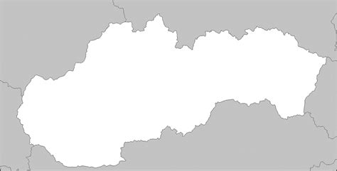 Mapa Slovenska s vyznačenou Trnavou