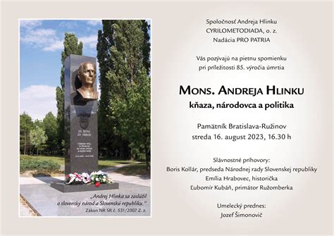 Archívna fotografia Andreja Hlinku