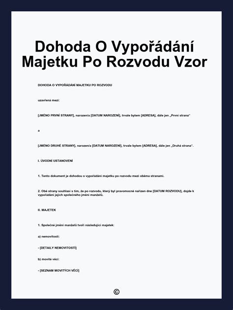 Schéma: Proces rozvodu a vysporiadania majetku