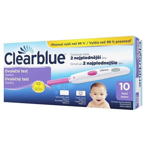Digitálny ovulačný test Clearblue a jeho balenie