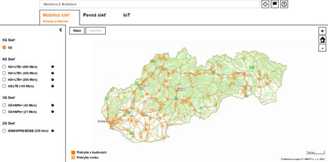 mapa pokrytia obchodov platformou KdeJeAkcia.sk na Slovensku