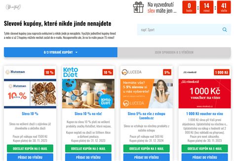 Zľavové kupóny na rôzne produkty