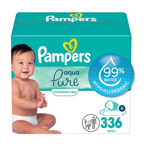 Pampers Aqua Pure zloženie - 99% voda a organická bavlna
