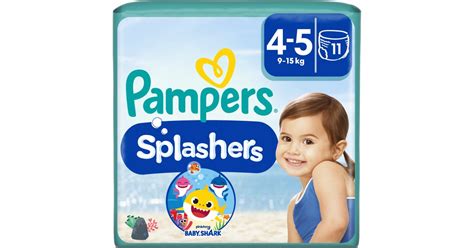 dieťa v Pampers Splashers vo vode