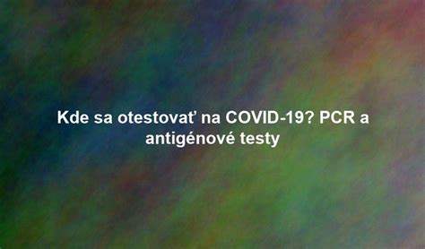 Vývoj PCR testov na COVID-19