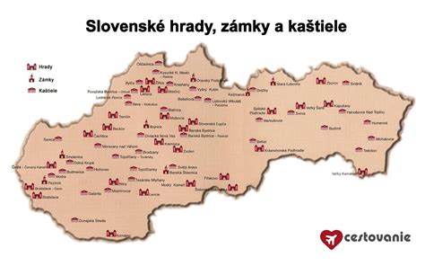 Mapa kláštorov františkánskej rehole na Slovensku v 18. storočí