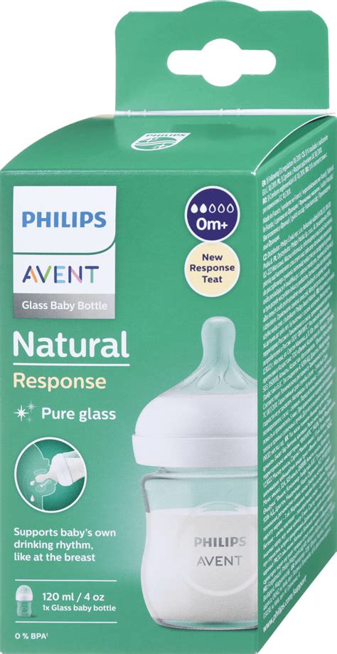 Sklenená dojčenská fľaša Philips Avent Natural Response