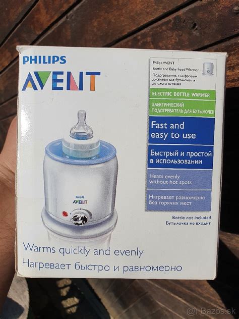 Philips Avent ohrievač fliaš s fľašou