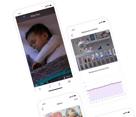 Philips Avent Baby Monitor+ app interface