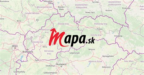 Mapa Slovenska s vyznačenými lokalitami Štúrovo, Želiezovce a Dunajská Streda