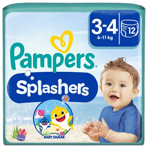 Pampers Splashers in use