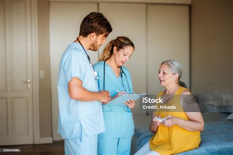 healthcare professionals discussing medication