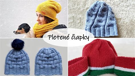 Farebná vlna a pletené detské čiapky