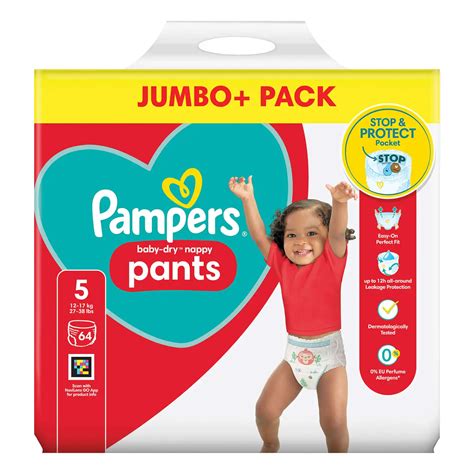 Pampers Pants 5 s vreckom Stop & Protect